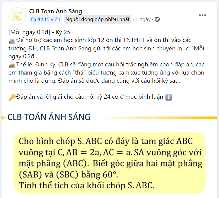 Mỗi ngày 0.2 điểm